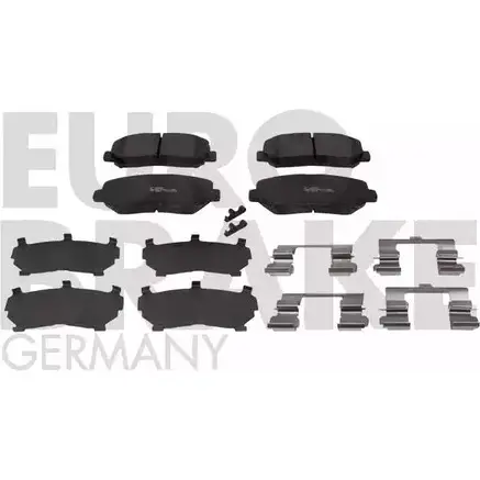 Тормозные колодки, дисковые, комплект EUROBRAKE 8MP6A 3937563 OXD OZ 5502223258 изображение 0