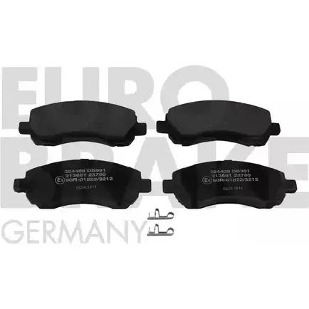 Тормозные колодки, дисковые, комплект EUROBRAKE 3937862 32DQP13 WVA 23780/17,5 5502224409 изображение 0