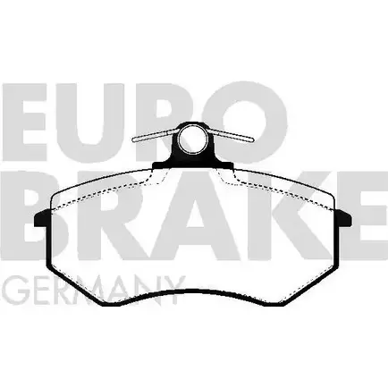 Тормозные колодки, дисковые, комплект EUROBRAKE 3937983 RLUNRJ6 WVA 20669/16 5502224720 изображение 0