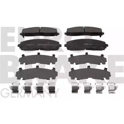 Тормозные колодки, дисковые, комплект EUROBRAKE 3938163 X3B PP C64N8 5502229331 изображение 0