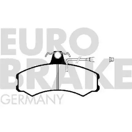Тормозные колодки, дисковые, комплект EUROBRAKE 3938183 5502229940 WVA 20741/19 5H4C49