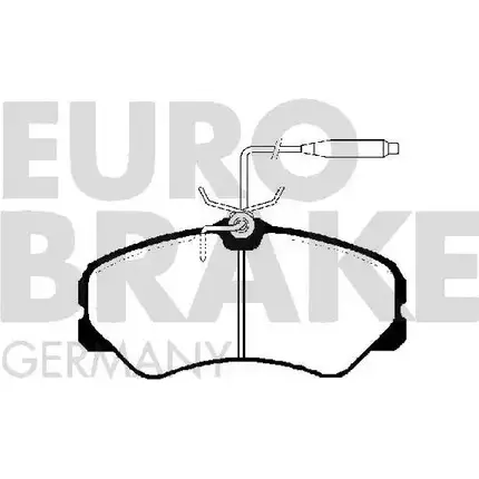 Тормозные колодки, дисковые, комплект EUROBRAKE 3938189 WVA 21205/19.5 5502229954 R7IV5 изображение 0