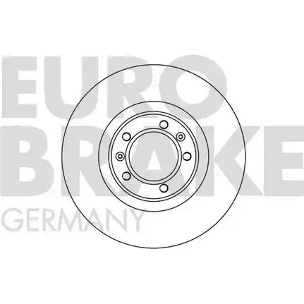 Тормозной диск EUROBRAKE V 5DNB 5815201012 41MWMK 3938227 изображение 0