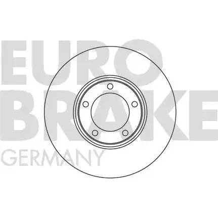 Тормозной диск EUROBRAKE 3938256 Q 5FDEA ZN3Q60 5815201219 изображение 0