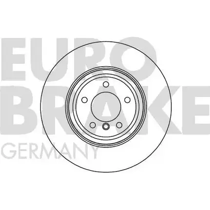 Тормозной диск EUROBRAKE 0 Q8NLUO X8KGU 3938338 5815201580 изображение 0