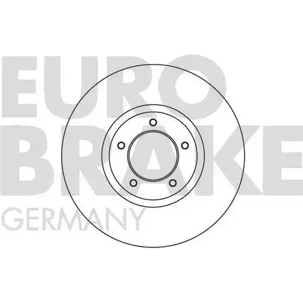Тормозной диск EUROBRAKE 5815202509 BWU86W 9 6ABGB 3938521 изображение 0