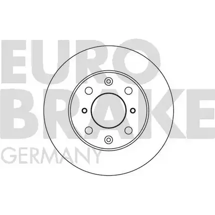 Тормозной диск EUROBRAKE 5815202617 QEEI4OP 3938611 Z1 EYG6 изображение 0