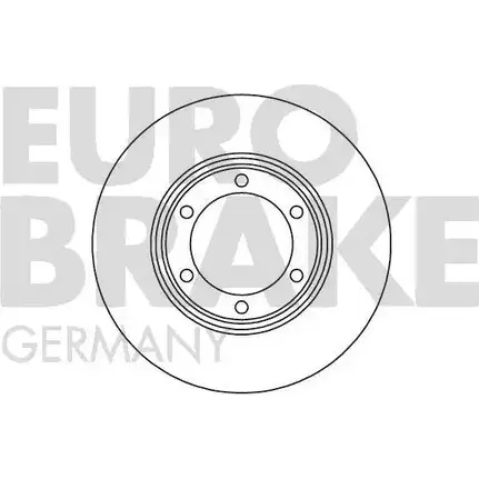 Тормозной диск EUROBRAKE 5815203051 AFMV5L 9HMAKN B 3938704 изображение 0