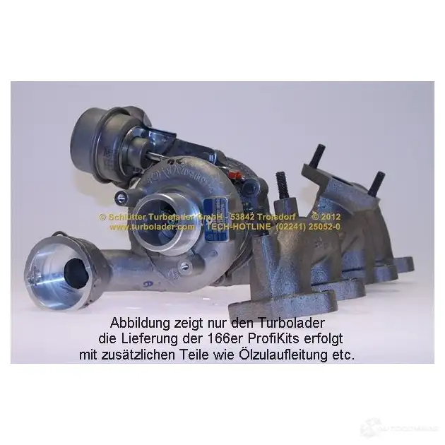 Турбина SCHLÜTTER TURBOLADER 4044578735700 pro00350 GH50X CA 1638018 - Изображение 1