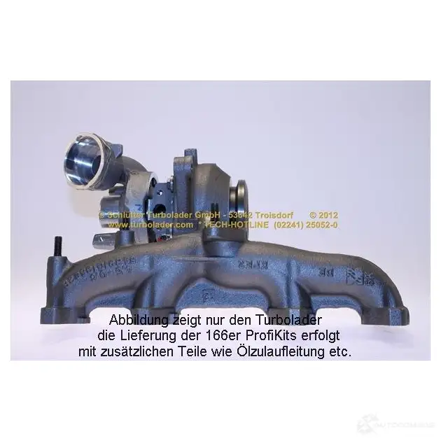 Турбина SCHLÜTTER TURBOLADER 1638394 5439970007 2 pro02700d 54399880072 изображение 0