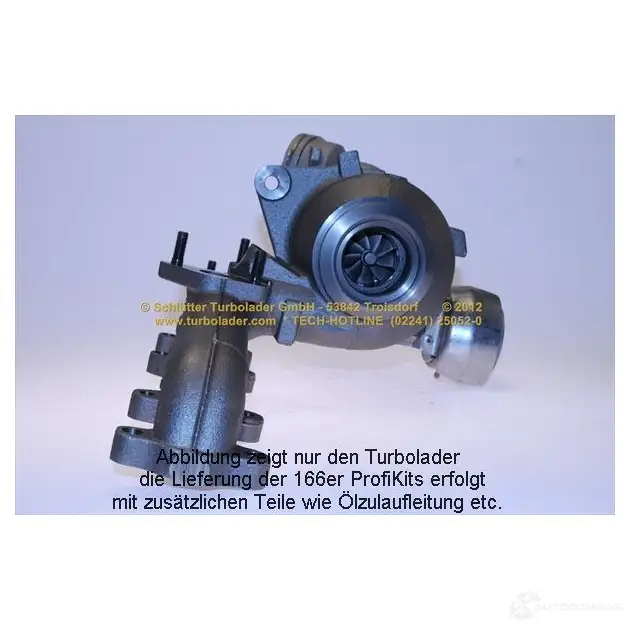 Турбина SCHLÜTTER TURBOLADER 1638394 5439970007 2 pro02700d 54399880072 изображение 3