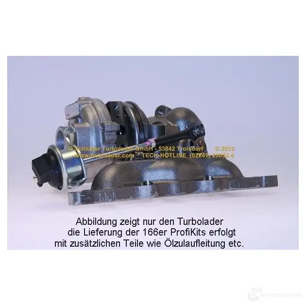 Турбина SCHLÜTTER TURBOLADER 708837-5001S 16600485 1635482 708837 -1 изображение 3