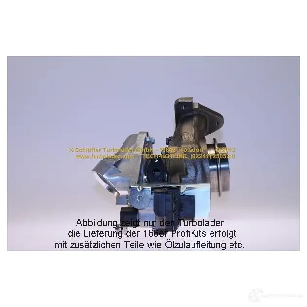 Турбина SCHLÜTTER TURBOLADER 742 693-1 742693-2 16600555 1635505 изображение 3