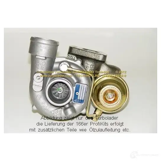 Турбина SCHLÜTTER TURBOLADER 200149-1 1635883 2001 49-0 16602170 - Изображение 1