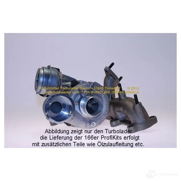 Турбина SCHLÜTTER TURBOLADER 16600420 7 42614-1 1635465 742614-2 - Изображение 1