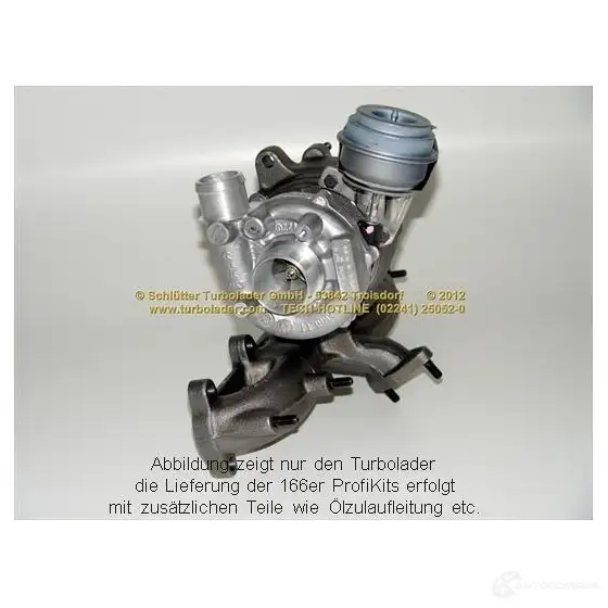 Турбина SCHLÜTTER TURBOLADER 16600070eol 454232-5011S 1635352 454 232-2 изображение 0