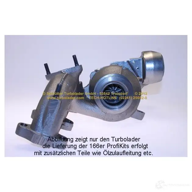 Турбина SCHLÜTTER TURBOLADER 1193994312 16607030eol 543997 00058 54399880058 изображение 0