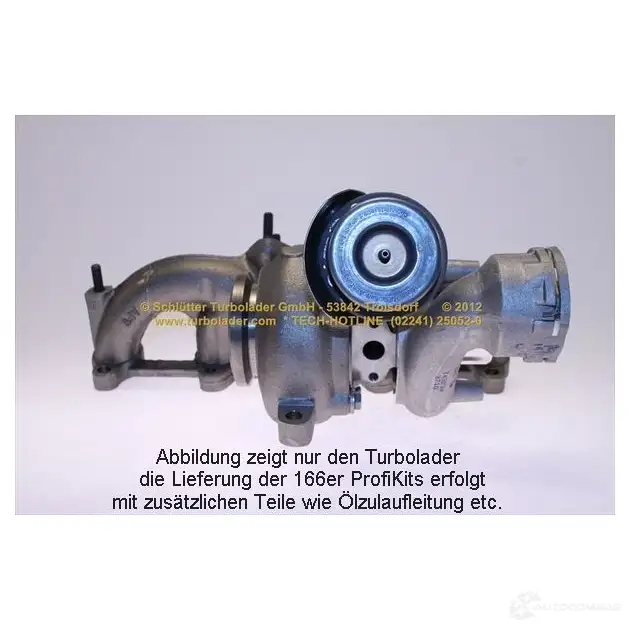 Турбина SCHLÜTTER TURBOLADER 1193994312 16607030eol 543997 00058 54399880058 изображение 2