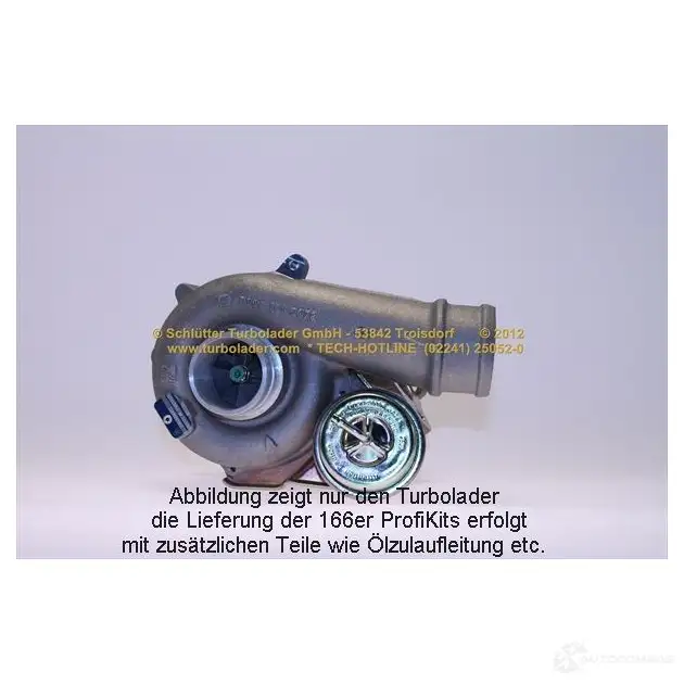 Турбина SCHLÜTTER TURBOLADER 1635657 16601100 53049880022 5304970002 2 - Изображение 1