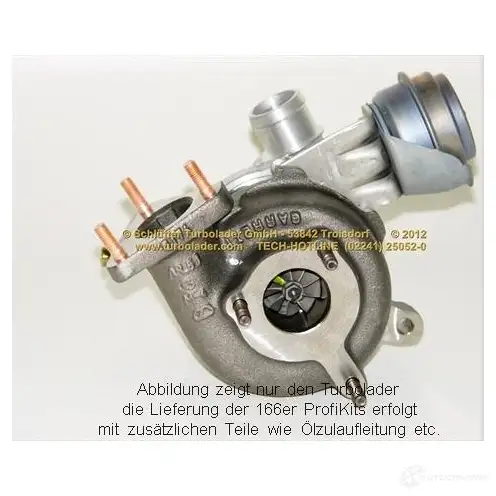 Турбина SCHLÜTTER TURBOLADER 70 1855-2 701855-5006S 1635344 16600060eol изображение 4