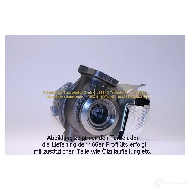 Турбина SCHLÜTTER TURBOLADER 1635525 7509 52-14 750952-5014S 16600625 - Изображение 1