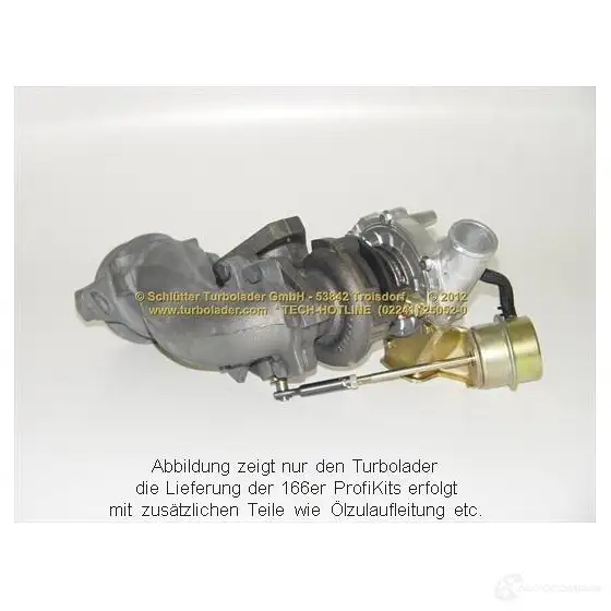 Турбина SCHLÜTTER TURBOLADER 45 4064-1 1635470 454064-5001S 16600450eol изображение 2