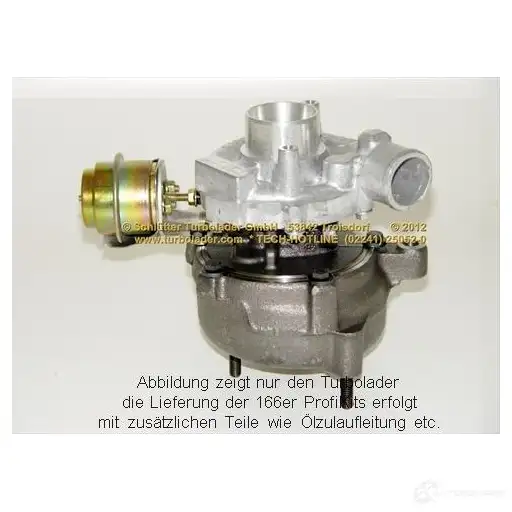 Турбина SCHLÜTTER TURBOLADER 1638065 D 9WPI pro00560 4044578739302 - Изображение 1