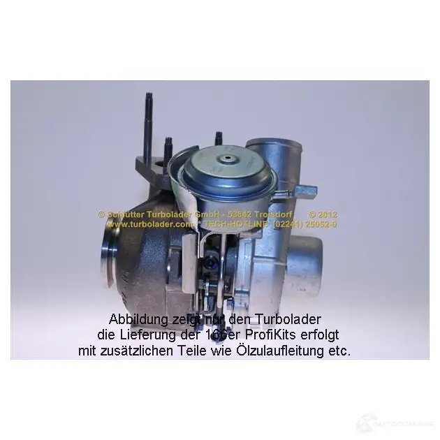 Турбина SCHLÜTTER TURBOLADER 1636186 16609230eol 75 5507-1 755507-2 изображение 2