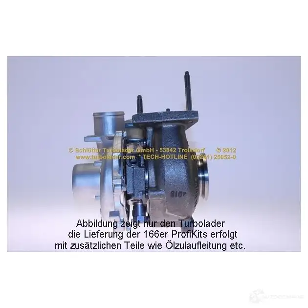 Турбина SCHLÜTTER TURBOLADER 1636186 16609230eol 75 5507-1 755507-2 изображение 4