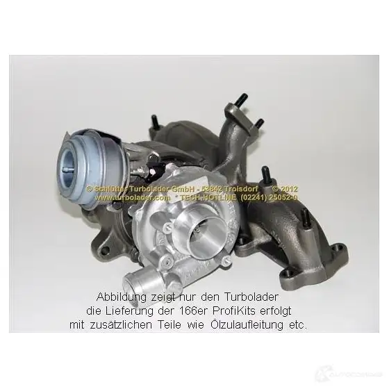 Турбина SCHLÜTTER TURBOLADER pro00070 1637958 3W1X LP1 4044578731108 изображение 2