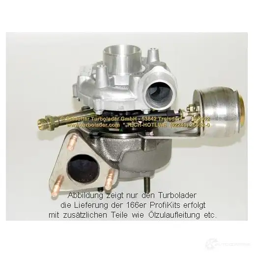 Турбина SCHLÜTTER TURBOLADER 4541 83-1 1635504 16600550 454183-2 изображение 1