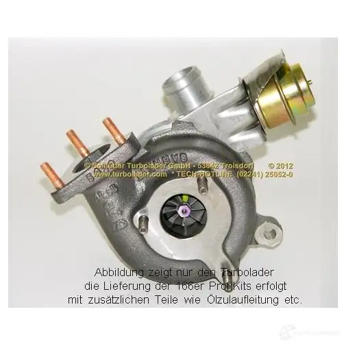 Турбина SCHLÜTTER TURBOLADER 4541 83-1 1635504 16600550 454183-2 изображение 3