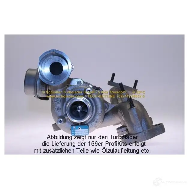 Турбина SCHLÜTTER TURBOLADER 1638516 75185 1-1 pro08320d 751851-2 изображение 0