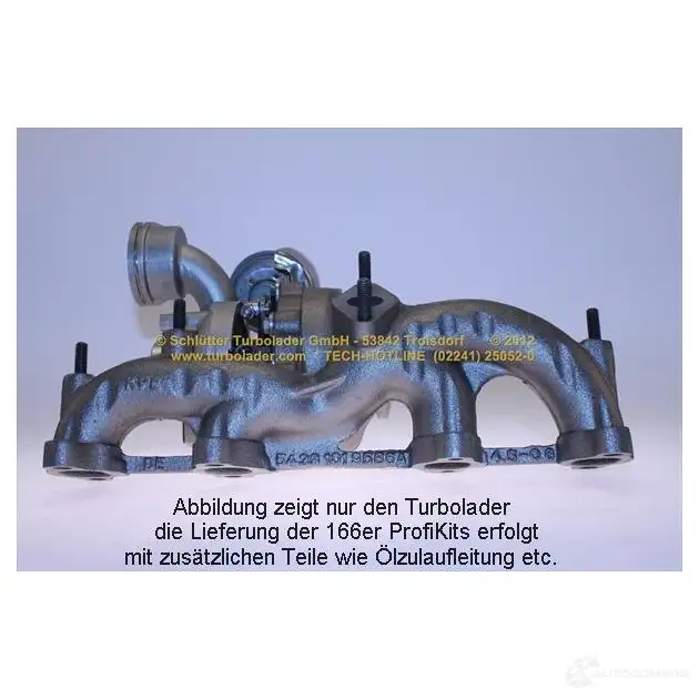 Турбина SCHLÜTTER TURBOLADER 1638516 75185 1-1 pro08320d 751851-2 изображение 2