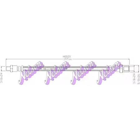 Шланг сцепления BROVEX-NELSON RU3D3F 3970513 JV1 NSW6 H0020