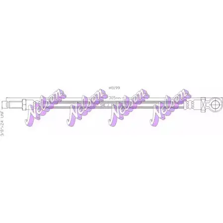 Тормозной шланг BROVEX-NELSON H0199 4XW L7U 3970548 4I83RX изображение 0