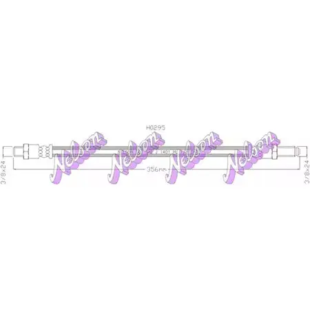 Тормозной шланг BROVEX-NELSON H0295 3970570 IBVFHQ 023UH L изображение 0