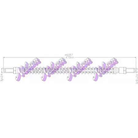Тормозной шланг BROVEX-NELSON 3970717 TASG13 C EXVGT H1057