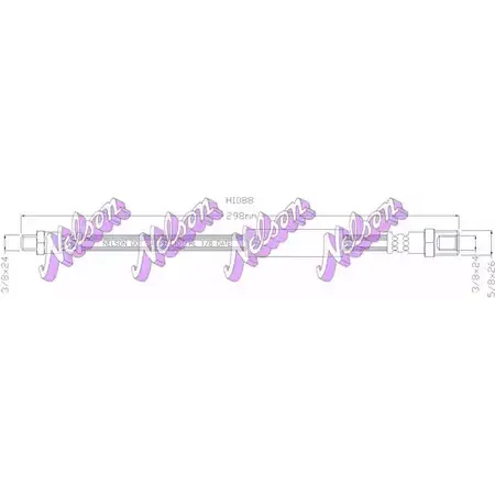 Тормозной шланг BROVEX-NELSON BHA KWU H1088 3970731 PFX9OK