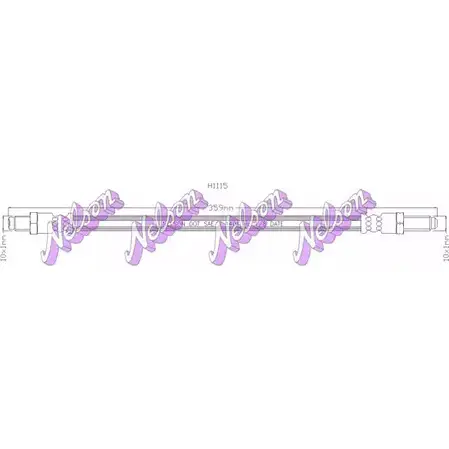 Тормозной шланг BROVEX-NELSON 3GFL 9 0VGWPS H1115 3970737
