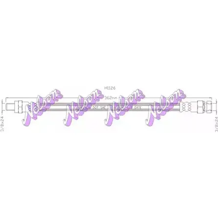 Тормозной шланг BROVEX-NELSON AKE6ZK 3970742 H1126 9HV O0