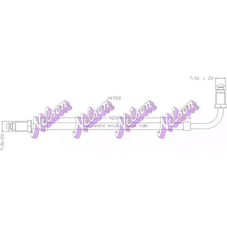 Шланг сцепления BROVEX-NELSON 3970931 H1958 DW918 YY M5Y9