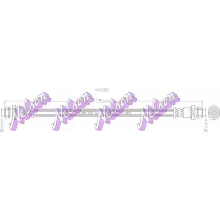 Тормозной шланг BROVEX-NELSON H3302 F OC0Z2X W9OXGVC 3970938 изображение 0