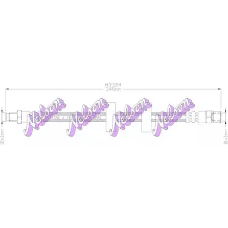 Тормозной шланг BROVEX-NELSON CT 37BFR 3970946 H3324 30M0E изображение 0