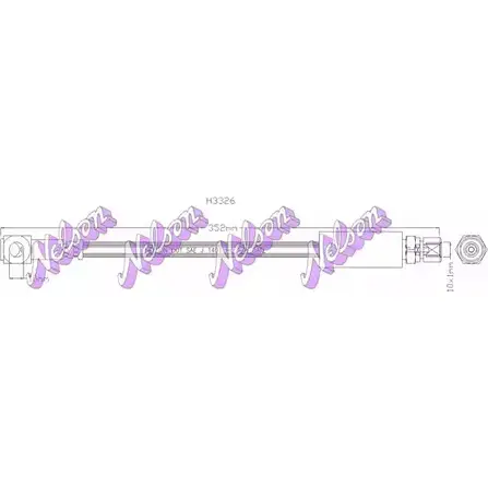 Тормозной шланг BROVEX-NELSON H3326 3970948 9ALY1SQ 664 V5NN изображение 0