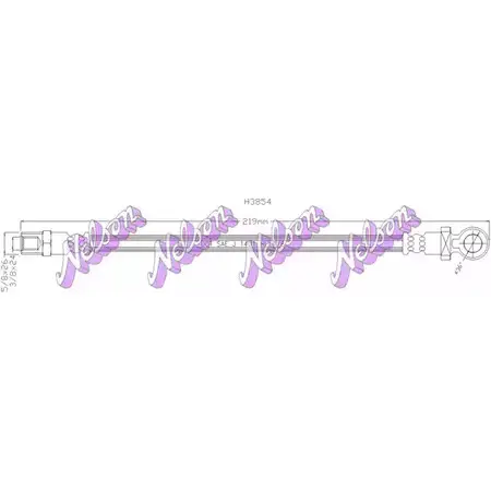 Шланг сцепления BROVEX-NELSON L BVRKZJ 3971106 78NVP H3854