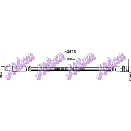 Тормозной шланг BROVEX-NELSON F U9KZOW WFWO0 H3858 3971107