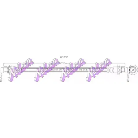 Тормозной шланг BROVEX-NELSON STHFJB 1 XA6R 3971124 H3890