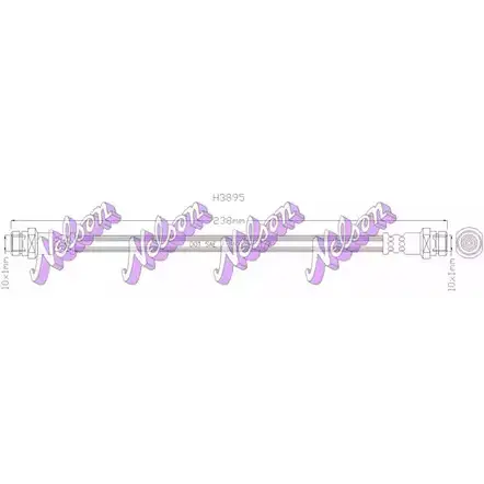 Тормозной шланг BROVEX-NELSON 0TEHGG X 3971130 V7PBP6 H3895