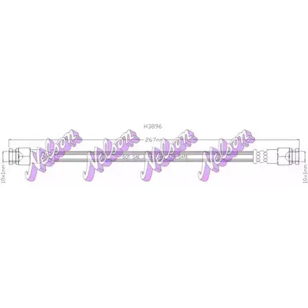 Тормозной шланг BROVEX-NELSON SUFM3J 3971131 3M1 9U6G H3896